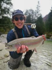 Antoun and Soca rinbow trout, October